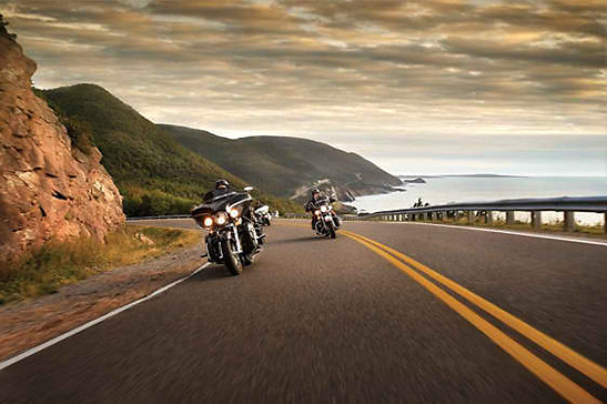 motorcyclists on the Cabot Trail