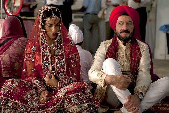 Ben Kingsley and Sarita Choudhury in a marriage scene from 'Learning to Drive'