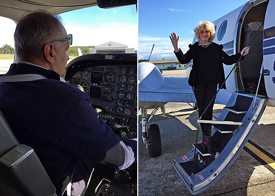 pilot Alan Horvat and writer Beverly Cohn