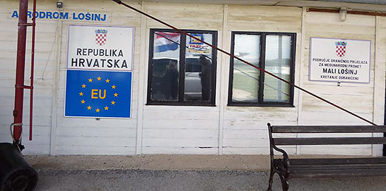 customs office at the Losinj Airport