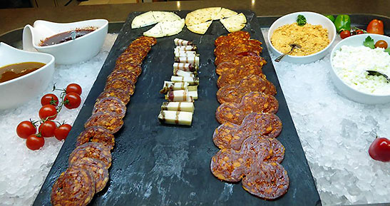 breakfast buffet at the Bellevue Hotel