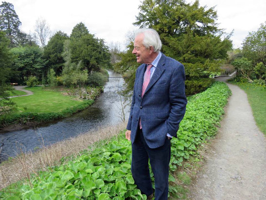 the 7th Earl of Rosse standing near the Camcor River