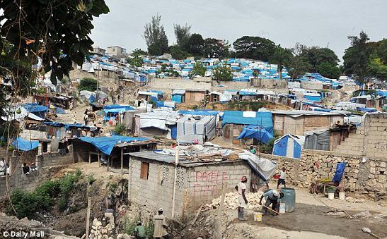 settlement for earthquake victims in Haiti