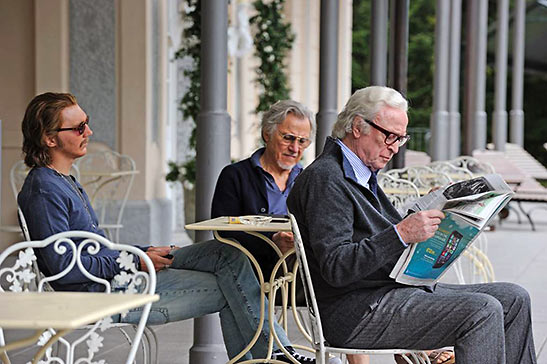 Harvey Keitel, Michael Caine and Paul Dano in a scene from 'Youth'