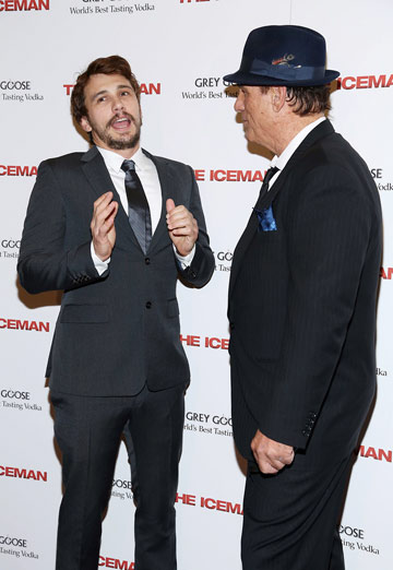 Robert Davi with James Franco on the Red Carpet