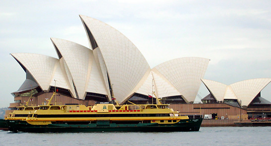 Sydney Opera House in Sydney Harbor