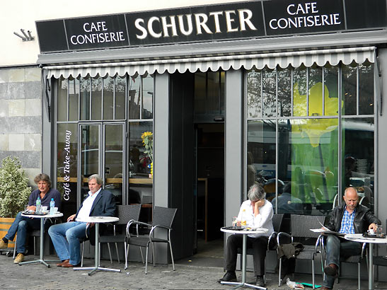 an outdoor cafe in Stans, Nidwalden