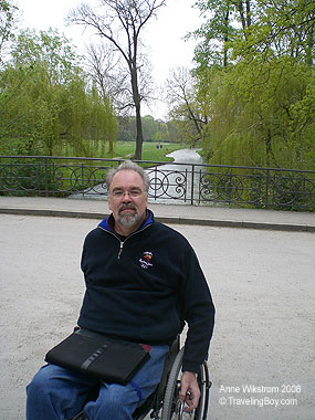 the author at the English Garden, Munich