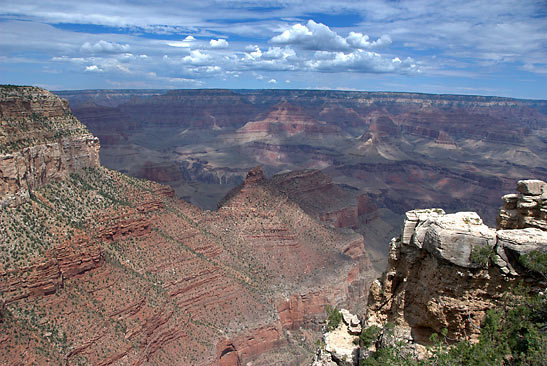 the Grand Canyon viewed from the South Rim