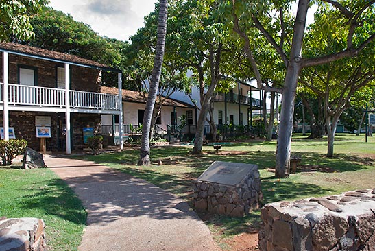 the historic district along Lahaina's Front Street