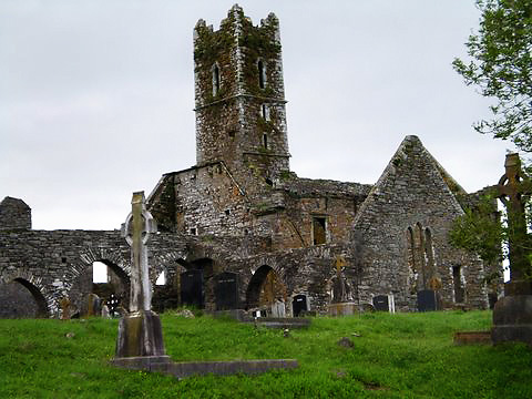 ruins of an ancoent abbey at Timoleague near Cork City