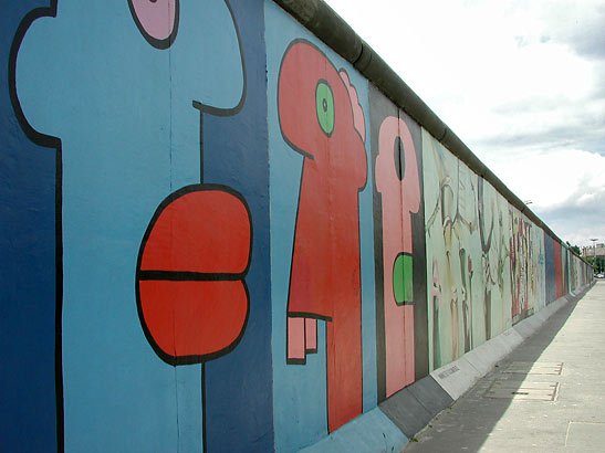 the East Side Gallery of the Berlin Wall
