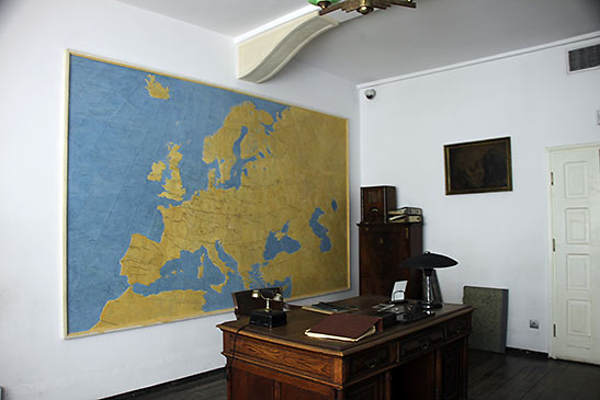 Oskar Schindler's office at the Schindler's Factory Museum
