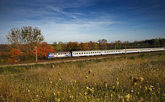 Eurail train to Wroclaw