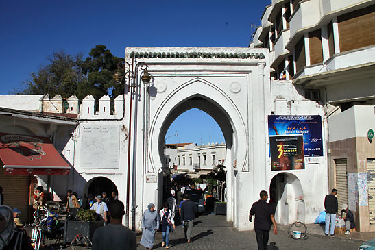 street scene in Tangier, Morocco