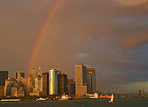 rainbow over Manhattan, New York City