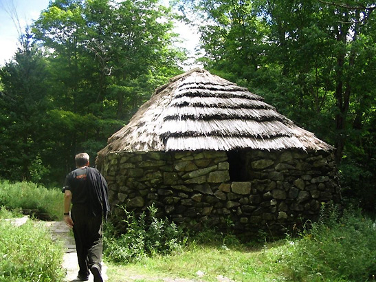 replica of a Scottish crofter's hut, Cabot Trail