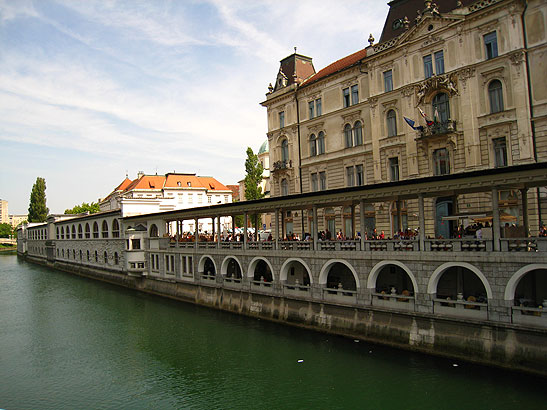 Ljubljana River scene, Ljubljana