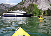 kayaking from the Island Spirit, Alaska