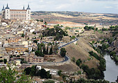 the ancient walled city of Toledo