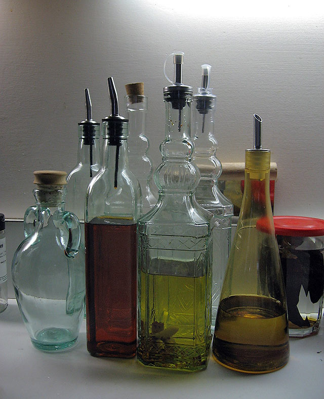 the writer's collection of flavored oils