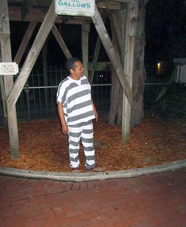 an inmate impersonator at the Old Jail, St. Augustine