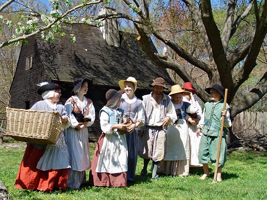 interpreters in period attire at Historic St. Mary's County