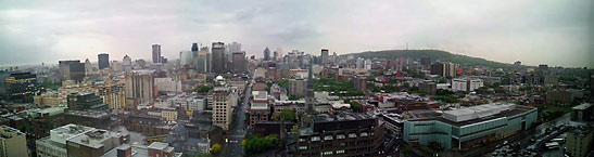 panoramic view of Montreal