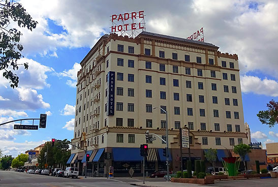 the Padre Hotel, Bakersfield