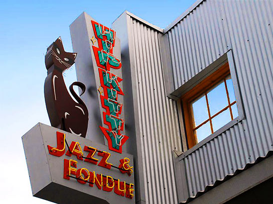 the Hip Kitty Jazz and Fondue jazz supper club and lounge, Claremont