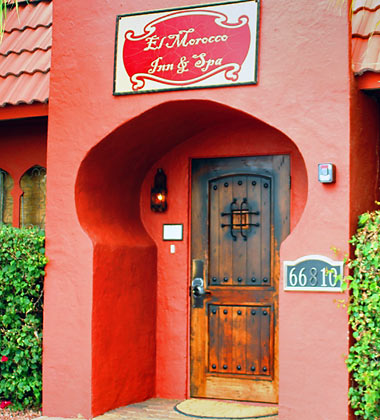 entrance to the El Morocco Inn