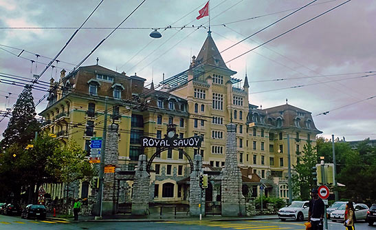 the Royal Savoy Hotel, Lausanne
