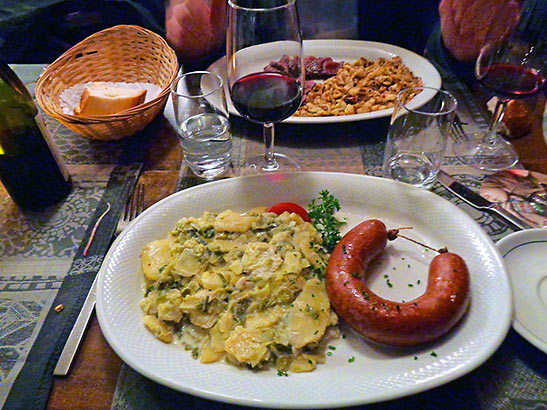 dishes at Cafe du Grutli 