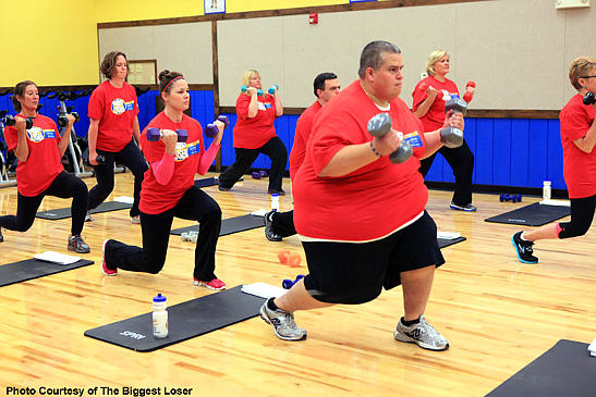 group exercise at The Biggest Loser Resort program
