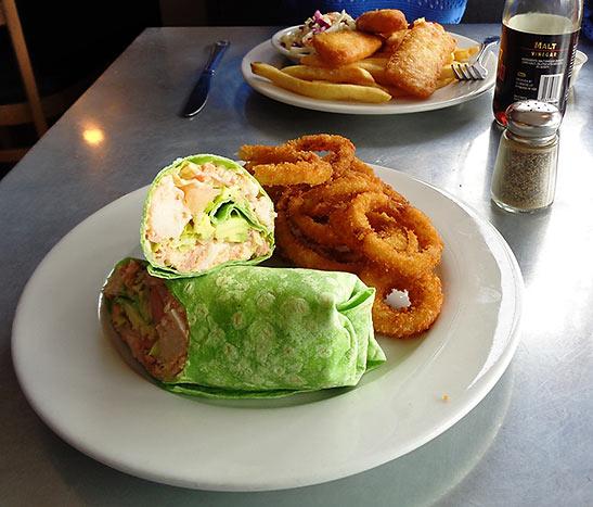 lunch dish at the Chomp, Solvang