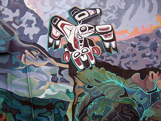 mural in Whitehorse