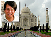 writer and the Taj Mahal