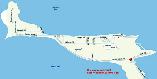 map of Samish Island