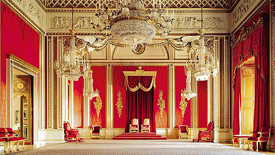 one of the rooms in Buckingham Palace