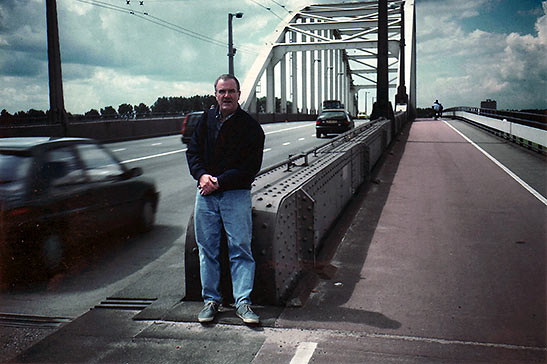 the author at the John Frost Bridge in 1985