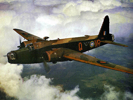 WW2 RAF Wellington bomber