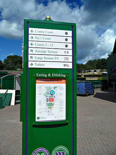 direction sign board at Wimbledon, London
