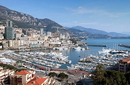 the harbor at Monaco