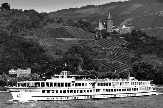 Viking River Cruise vessel on Rhine River cruise to Switzerland