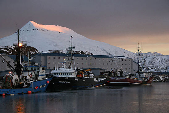 the crab fleet at Dutch Harbor, Aleutian Islands, Alaska