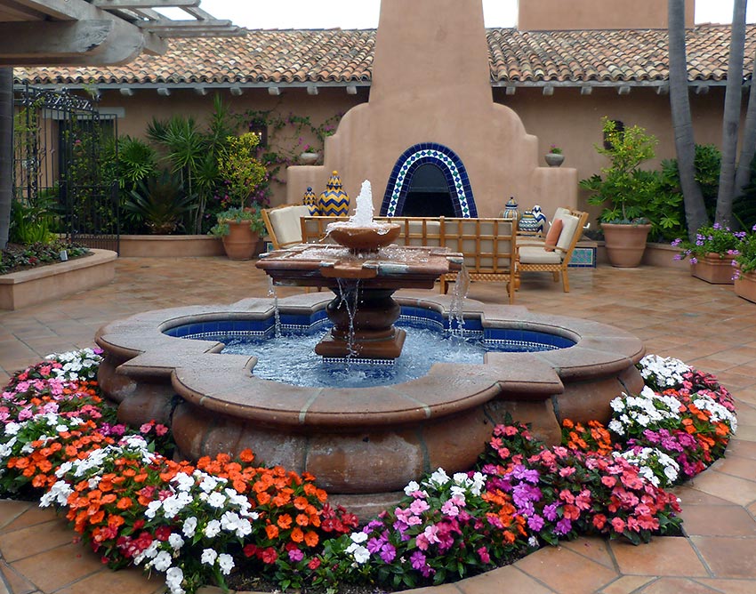 Rancho Valencia water fountain