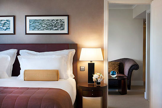 guest room at the Corinthia Lisbon