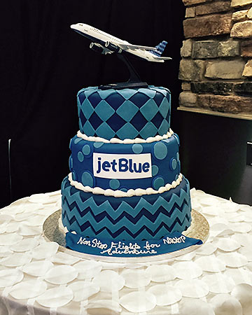 Jet Blue cake
