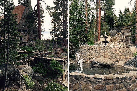 outdoor views of the Thunderbird Lodge, Incline Village, Lake Tahoe