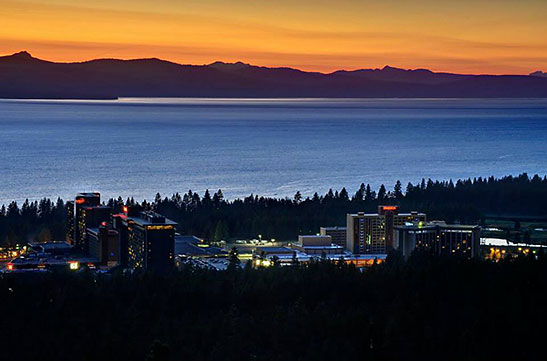 Lake Tahoe at night